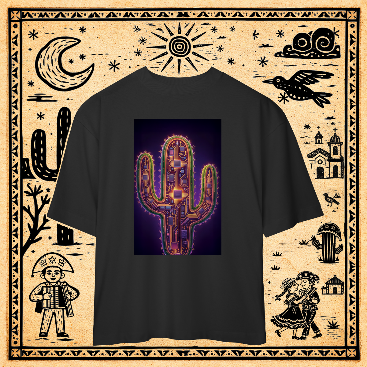 Nome do produto: Oversized - Camiseta Mandacaru Bio-Core