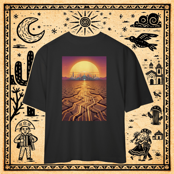 Oversized - Camiseta Grid do Sertão & Cidade-Domo