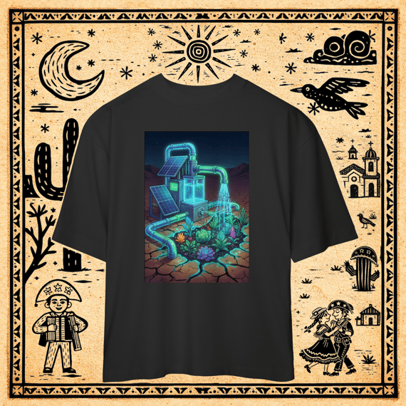 Oversized - Camiseta Sistema Hídrico Neon