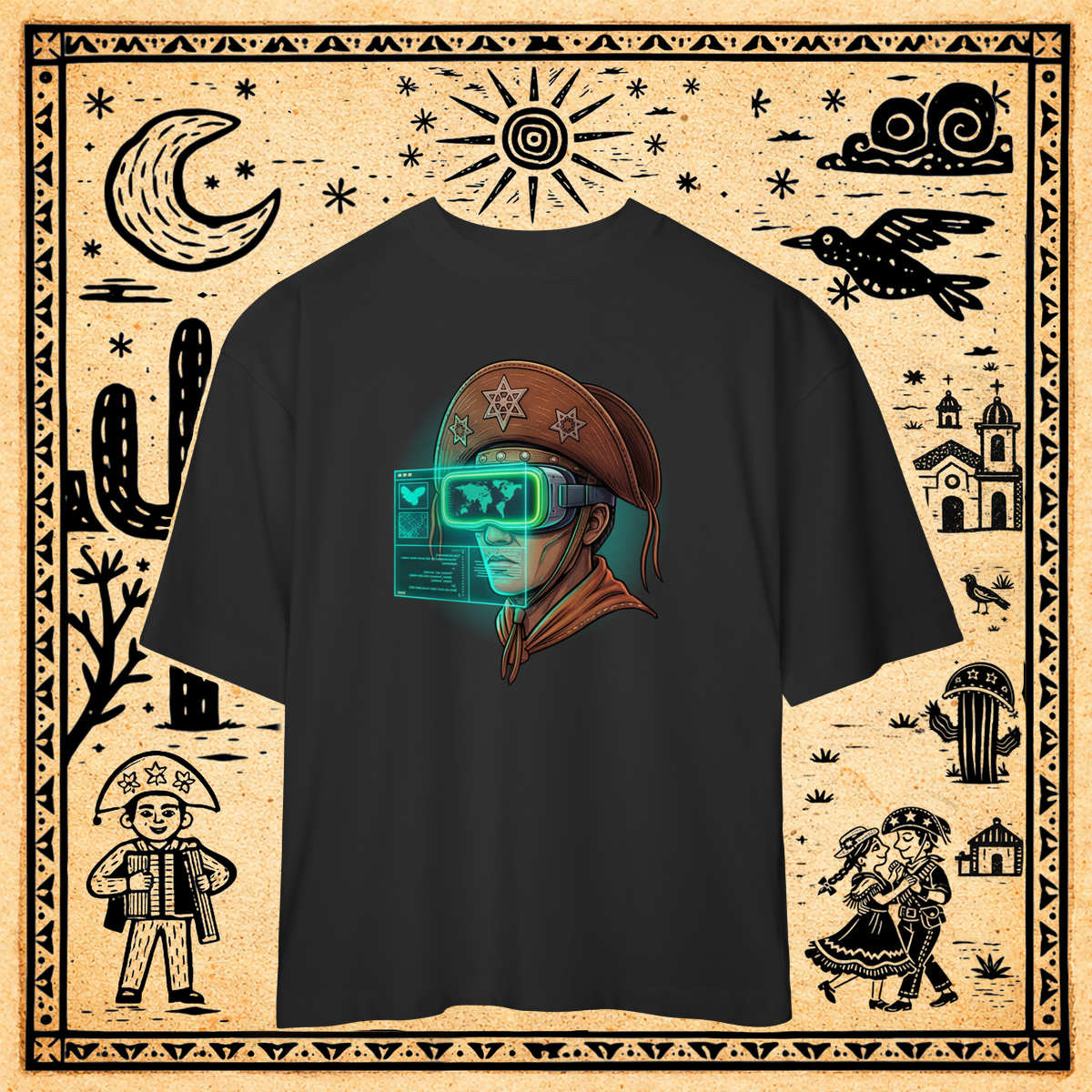 Nome do produto: Oversized - Camiseta Cangaço VR