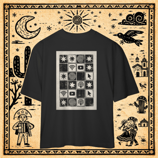 Oversized - Camiseta Xilo-Tech Grid