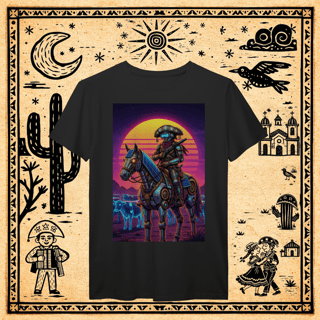 Nome do produto Prime - Camiseta Cyber-Cangaceiro & Montaria Mecha