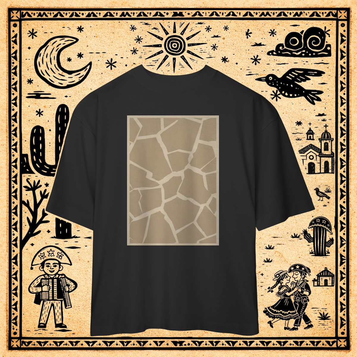 Nome do produto: Oversized - Camiseta Solo Poligonal