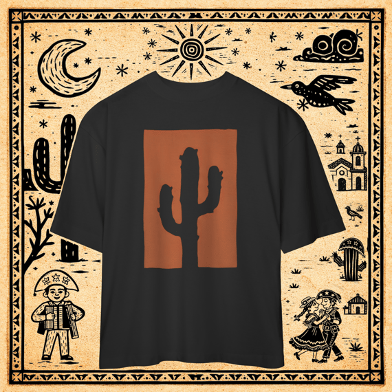 Oversized - Camiseta Mandacaru Negative Space