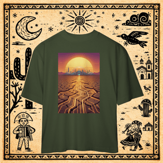 Nome do produto Oversized - Camiseta Grid do Sertão & Cidade-Domo