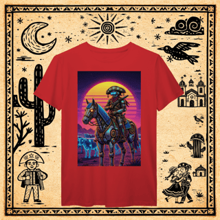 Nome do produto Prime - Camiseta Cyber-Cangaceiro & Montaria Mecha