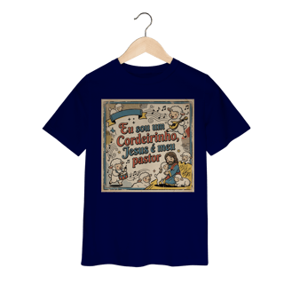 Nome do produto Camiseta Clássica Infantil Eu sou um Cordeirinho