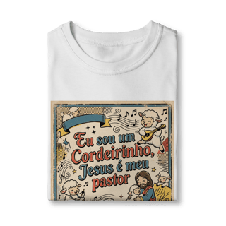 Nome do produto Camiseta Clássica Infantil Eu sou um Cordeirinho