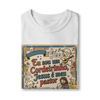 Nome do produto Camiseta Infantil Eu sou um Cordeirinho