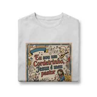 Nome do produto Camiseta Infantil Eu sou um Cordeirinho