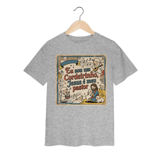 Nome do produto Camiseta Clássica Infantil Eu sou um Cordeirinho