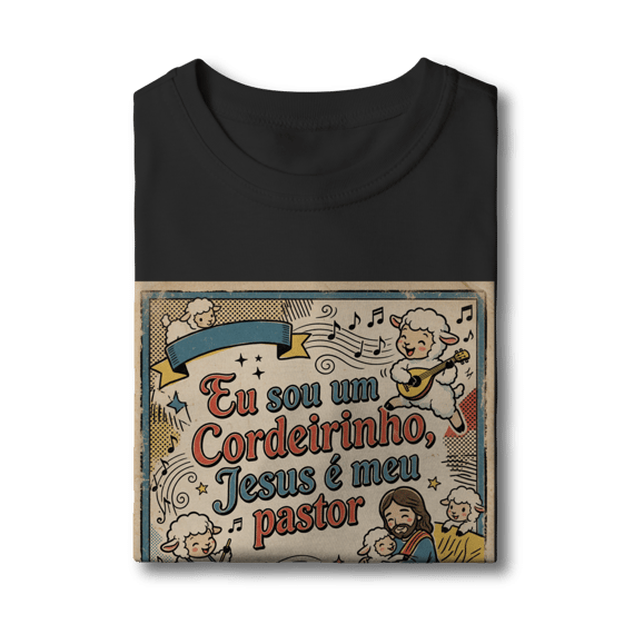 Camiseta Infantil Eu sou um Cordeirinho