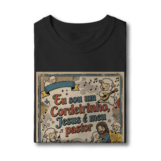 Nome do produto Camiseta Clássica Infantil Eu sou um Cordeirinho