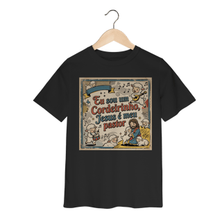 Nome do produto Camiseta Clássica Infantil Eu sou um Cordeirinho