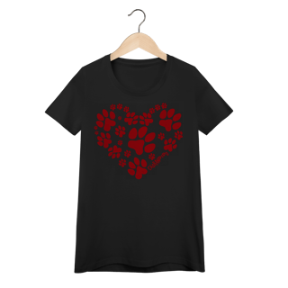 Nome do produto Baby Look Coração - I Love My Dog
