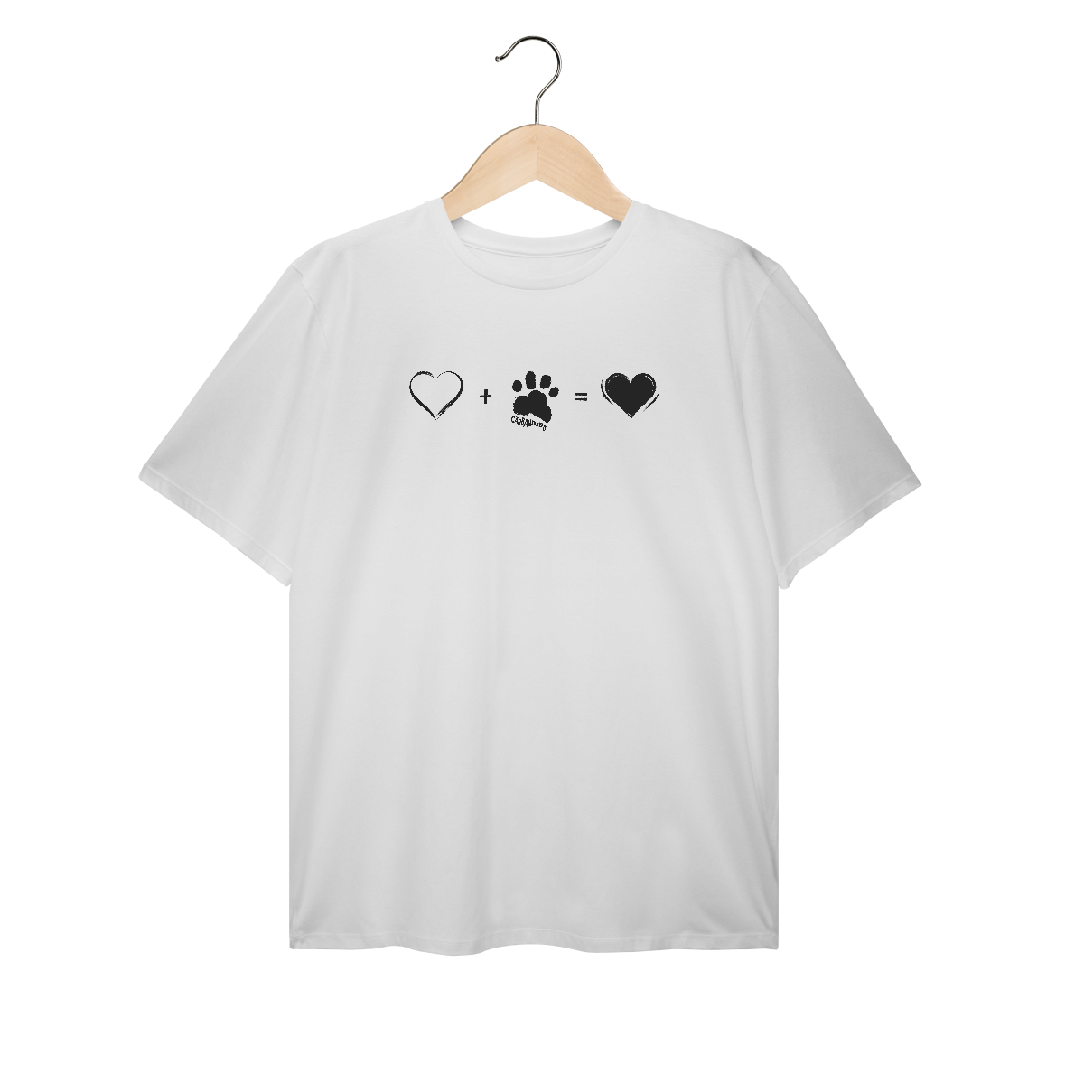 Nome do produto: Camiseta Plus Size Amor Completo