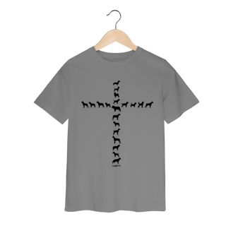 Nome do produto Camiseta Infantil Cachorro Cruz - Amizade Fiel