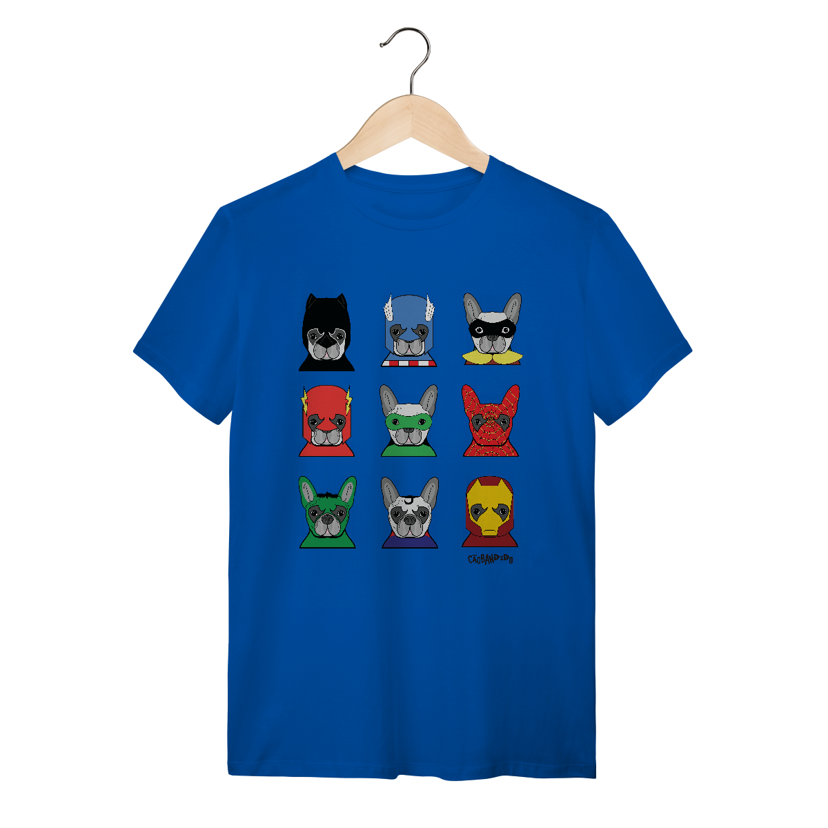 Nome do produto: Camiseta Cachorros Super-Heróis