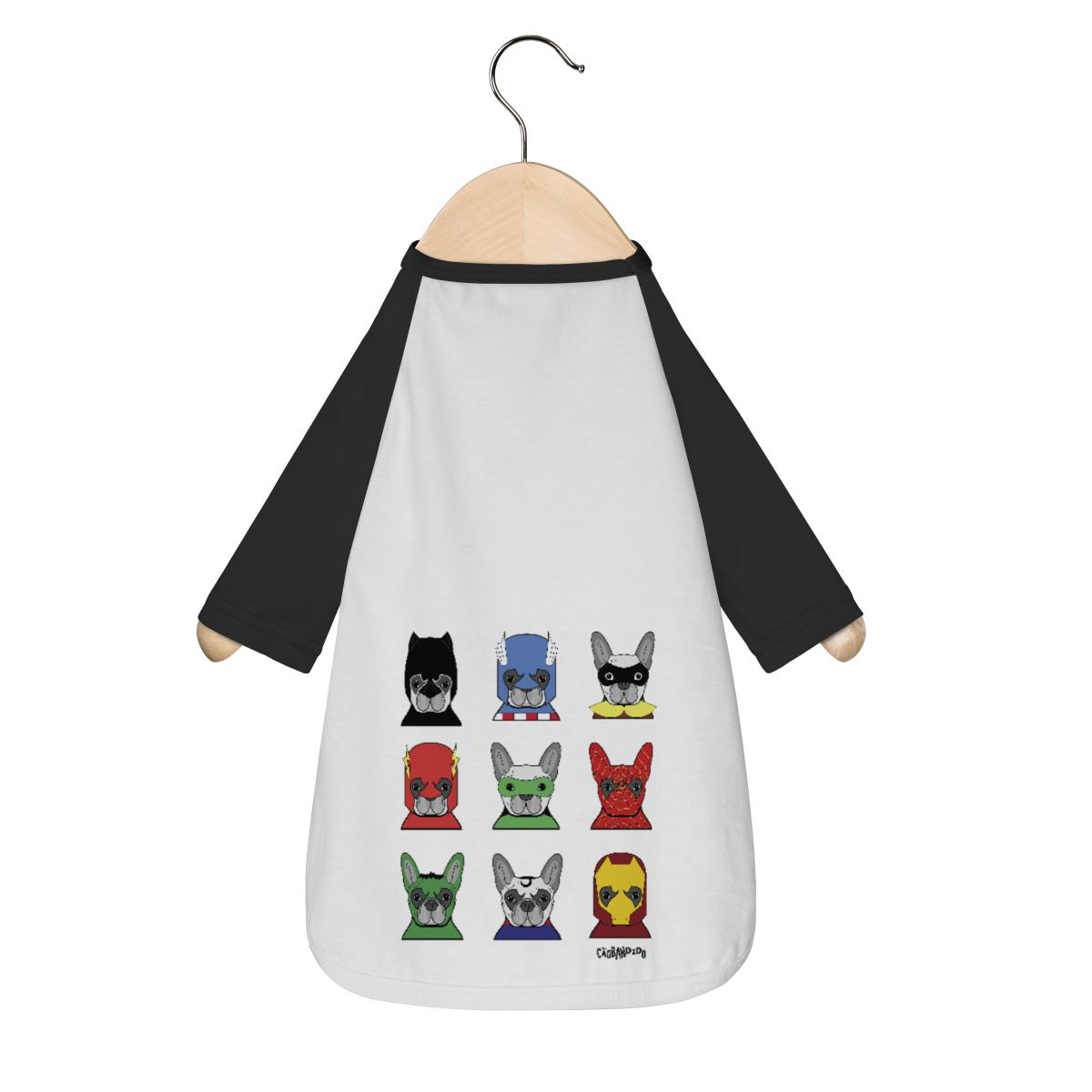 Nome do produto: Camiseta para Cachorro - Super-Heróis