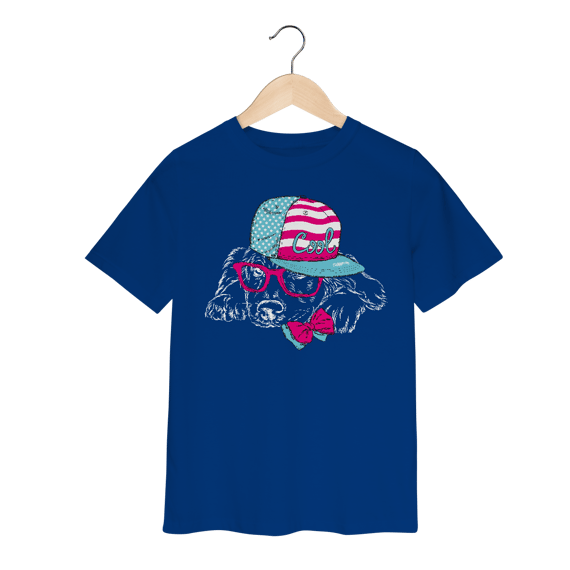 Camiseta Infantil Cachorro Cool