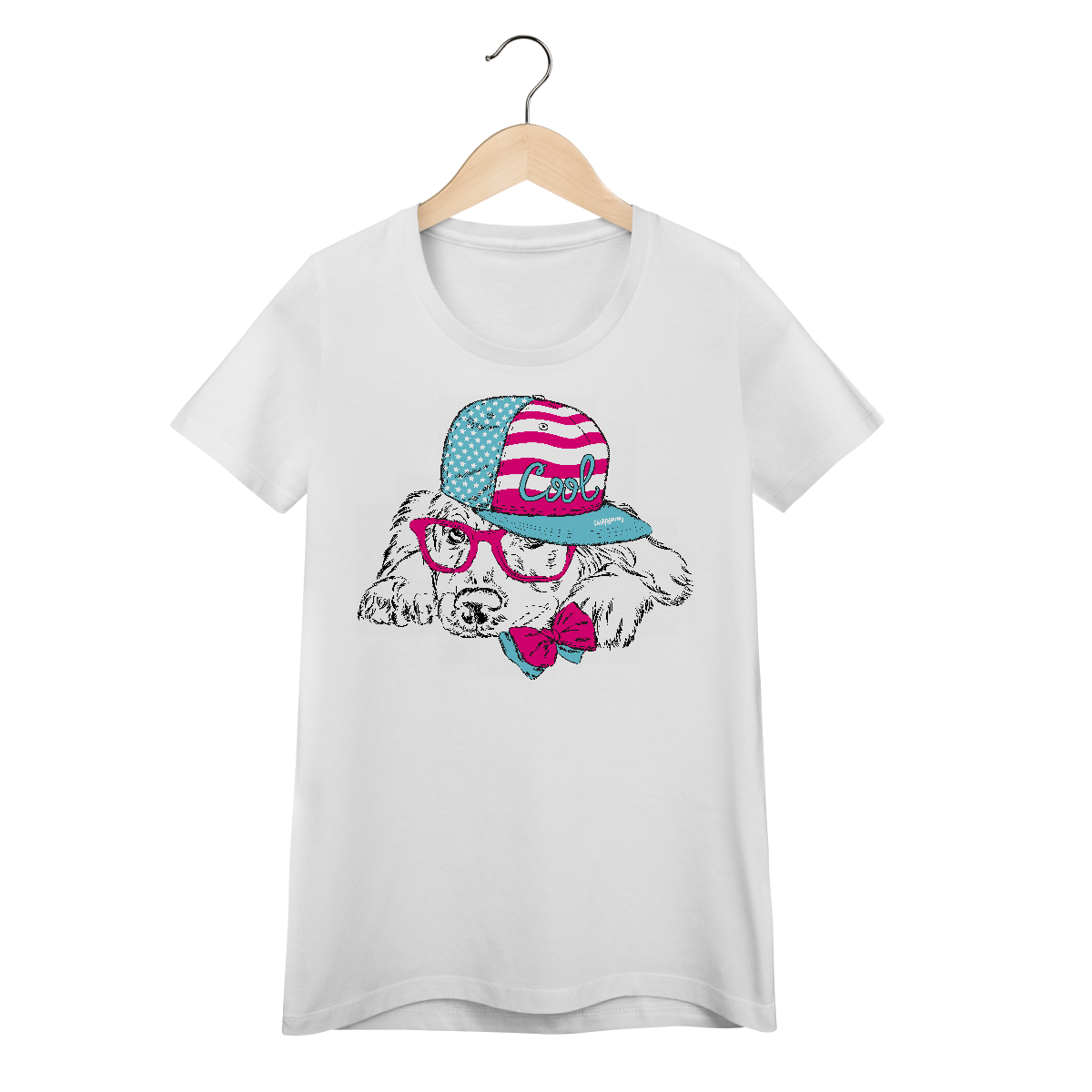Nome do produto: Baby Look Cachorro Cool