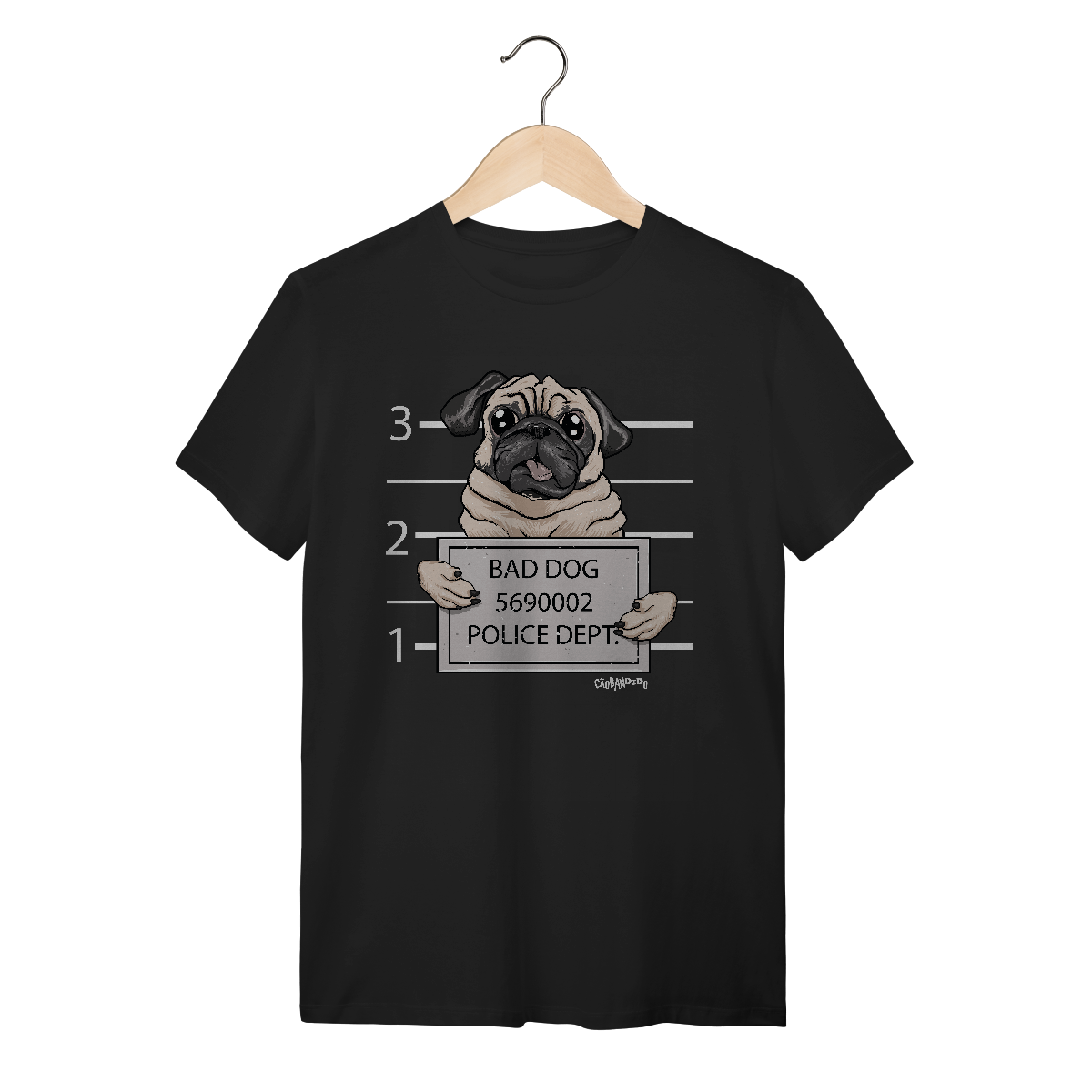 Nome do produto: Camiseta Pug Bad Dog