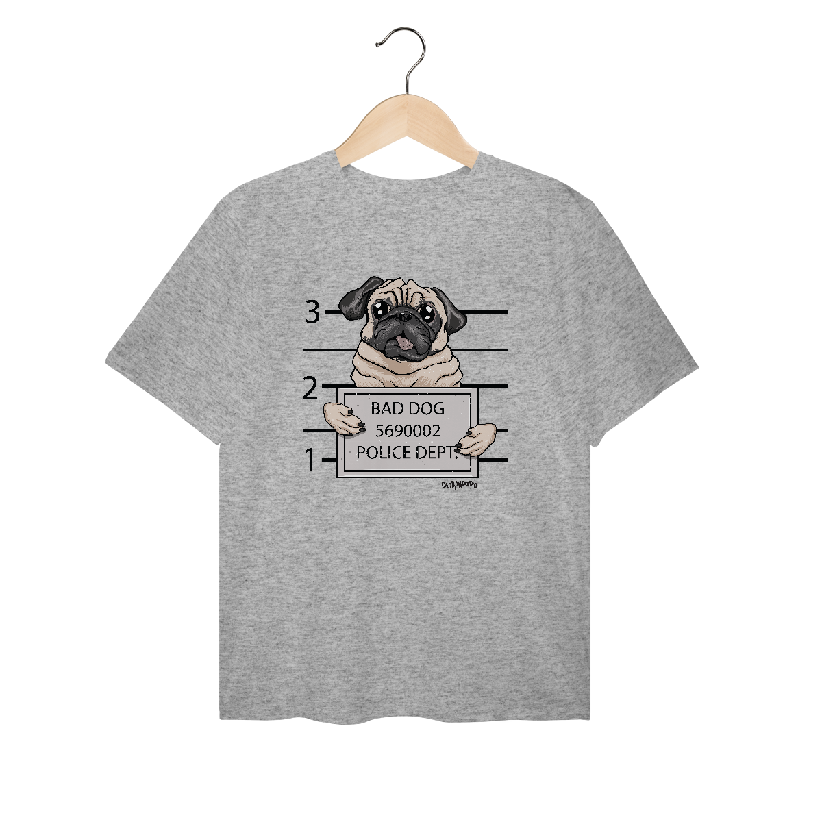 Nome do produto: Camiseta Pug Bad Dog