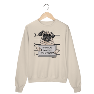 Nome do produto Moletom Blusão Pug Bad Dog