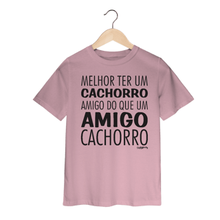 Nome do produto Camiseta Infantil Cachorro Amigo ou Amigo Cachorro
