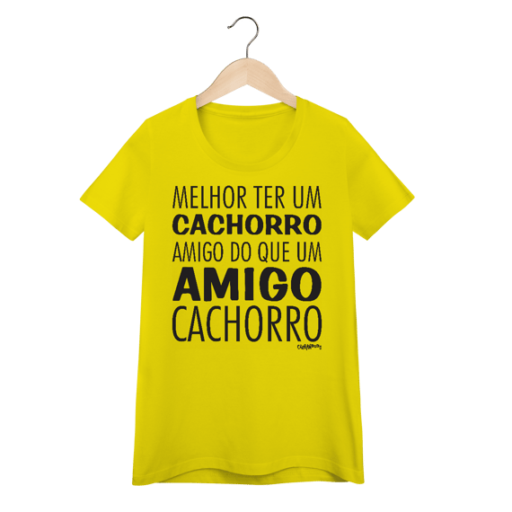 Baby Look Cachorro Amigo ou Amigo Cachorro