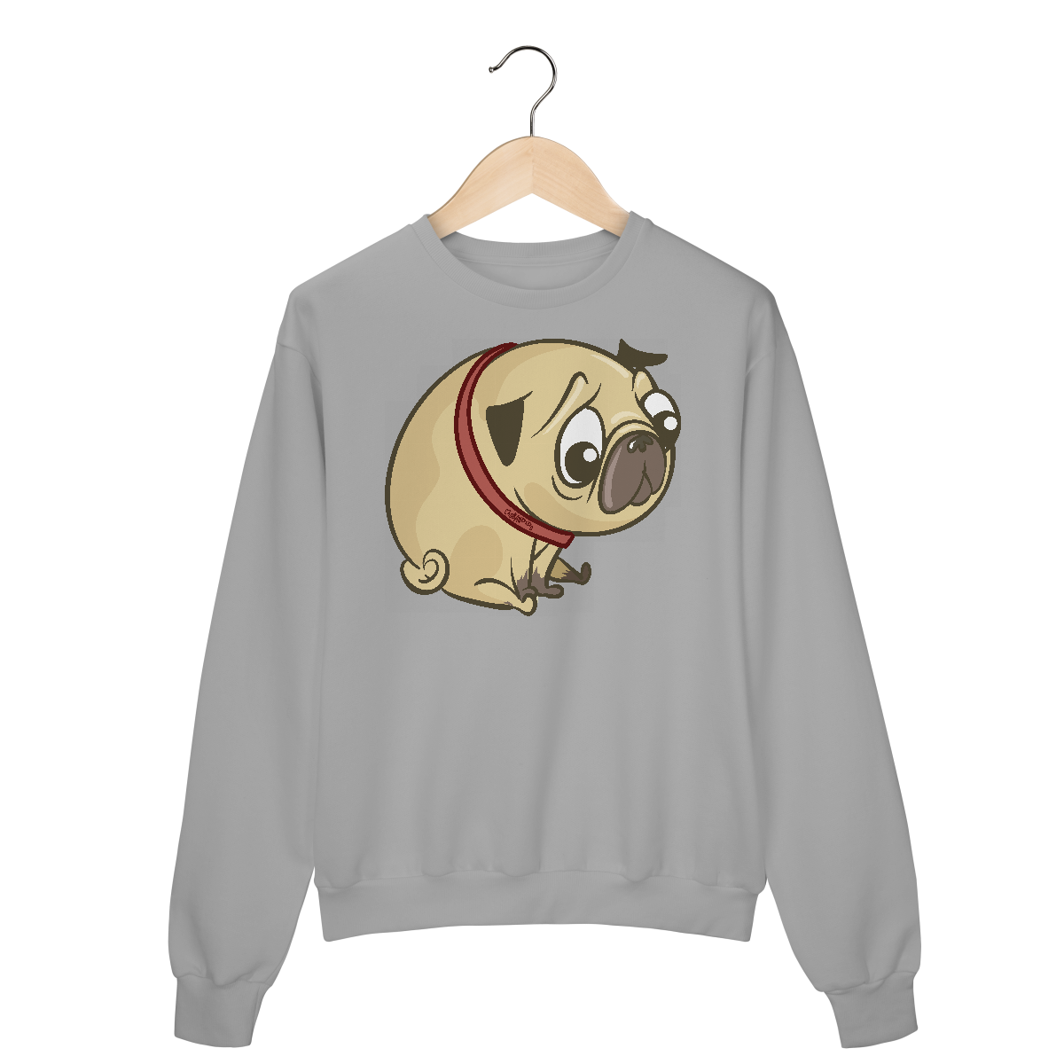 Nome do produto: Moletom Blusão Pug Carente