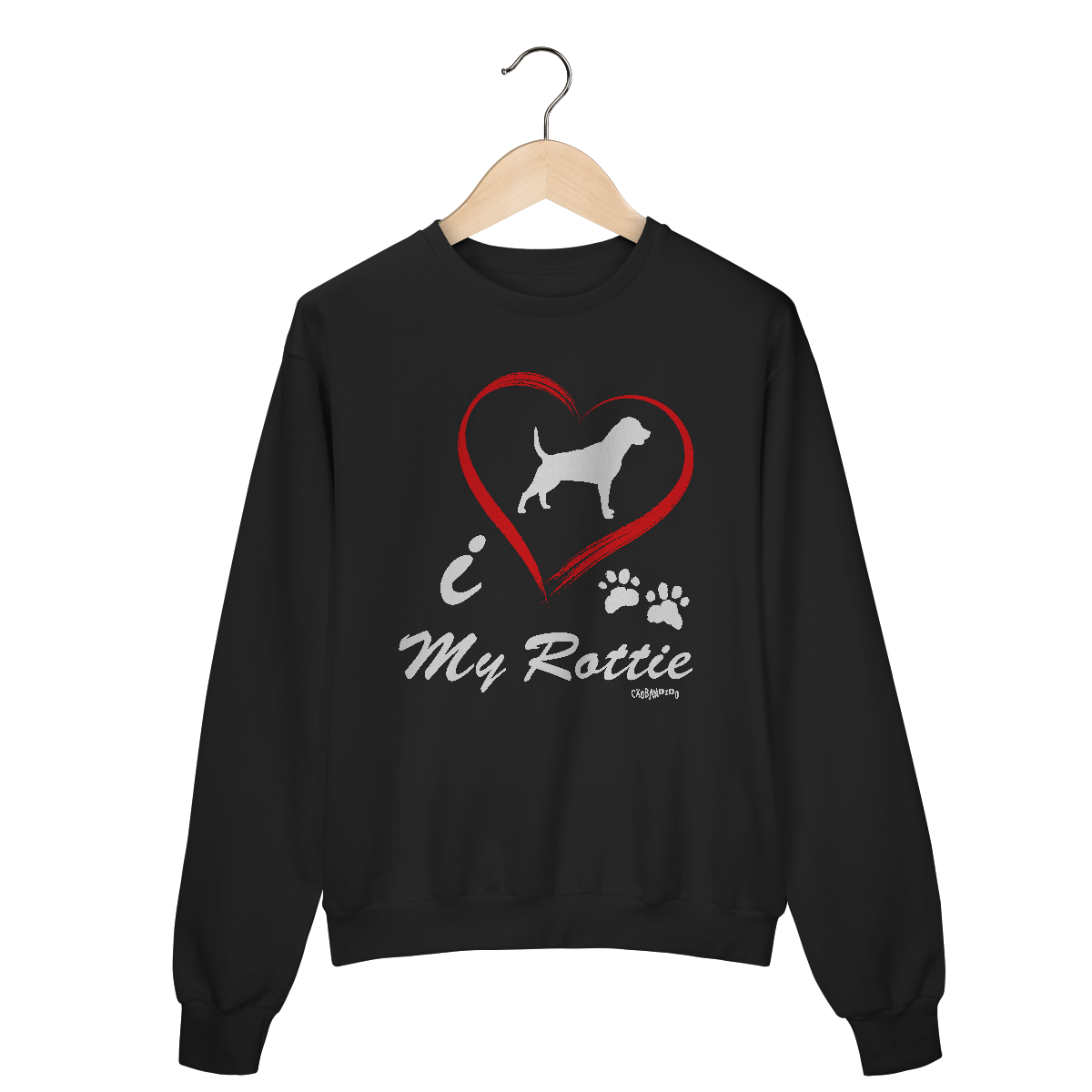 Nome do produto: Moletom Blusão Rottweiler - I Love My Rottie