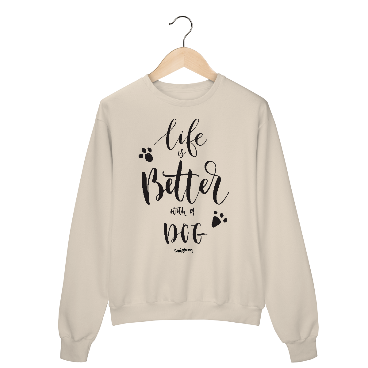 Nome do produto: Moletom Blusão Life is Better With a Dog