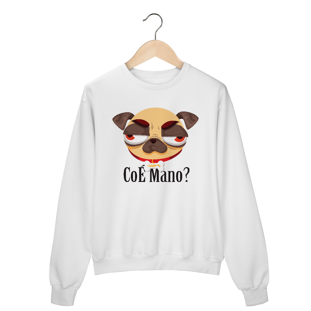 Nome do produto: Moletom Blusão Pug CoÉ Mano
