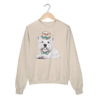 Nome do produto Moletom Blusão West Terrier de Gravata e Chapéu