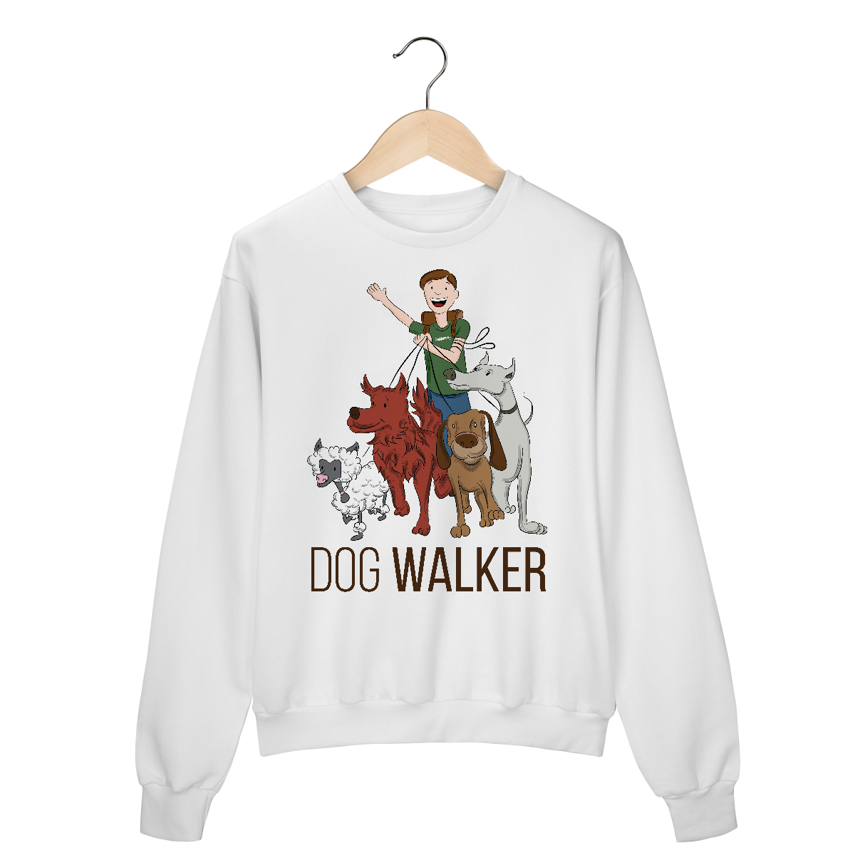 Nome do produto: Moletom Blusão Dog Walker - Passeador de Cães