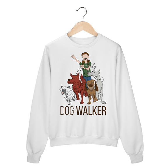 Moletom Blusão Dog Walker - Passeador de Cães