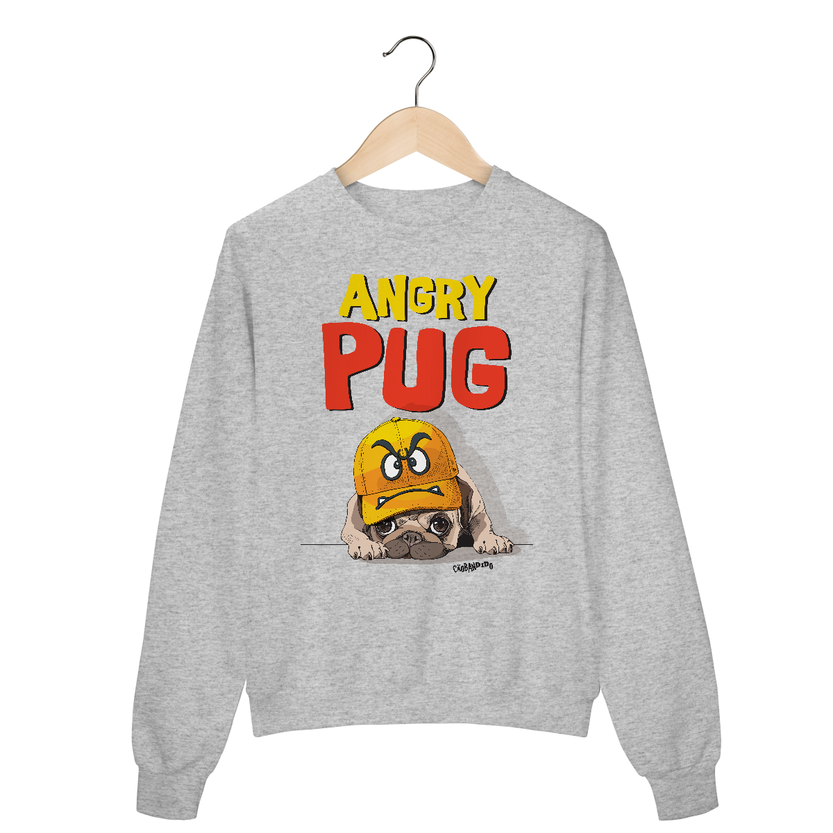 Nome do produto: Moletom Blusão Angry Pug