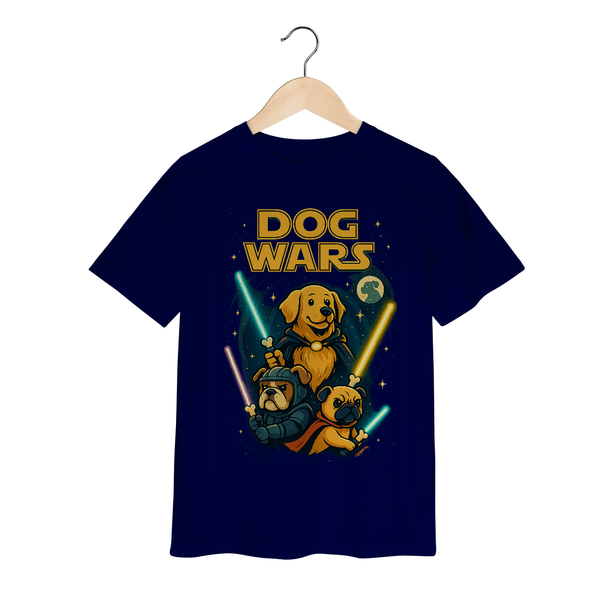 Nome do produto: Camiseta Infantil Dog Wars