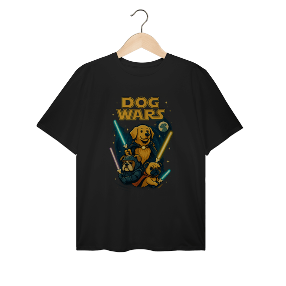 Camiseta Plus Size Dog Wars