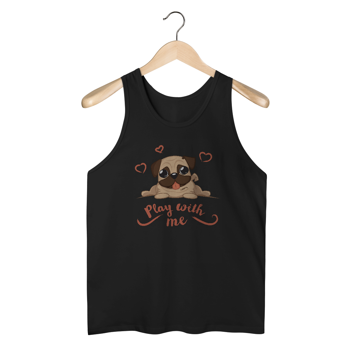Nome do produto: Regata Pug Play With Me