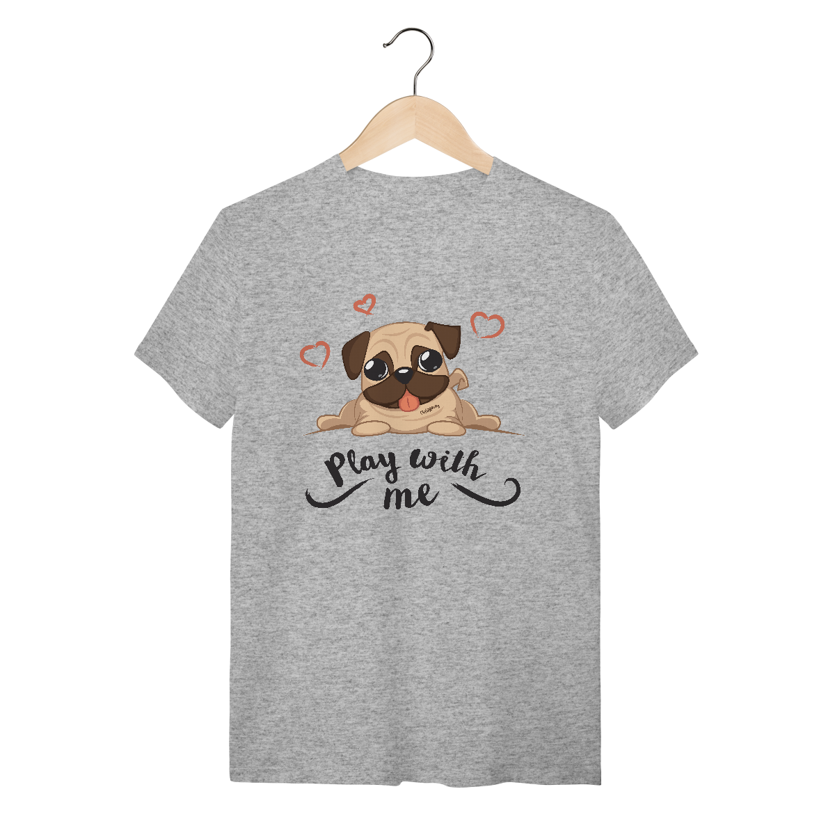 Nome do produto: Camiseta Pug Play With Me