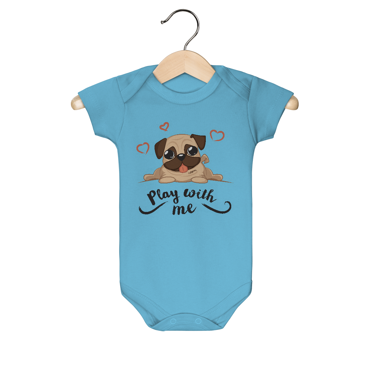 Nome do produto: Body Bebê Pug Play With Me