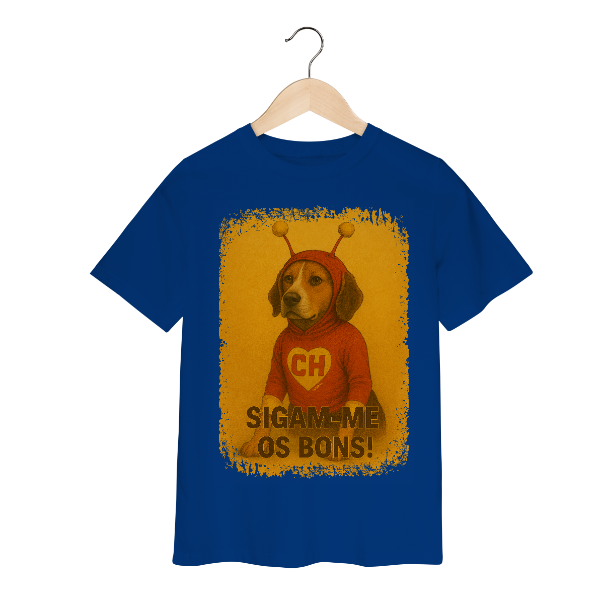 Nome do produto: Camiseta Infantil Cachorro Chapolin Colorado