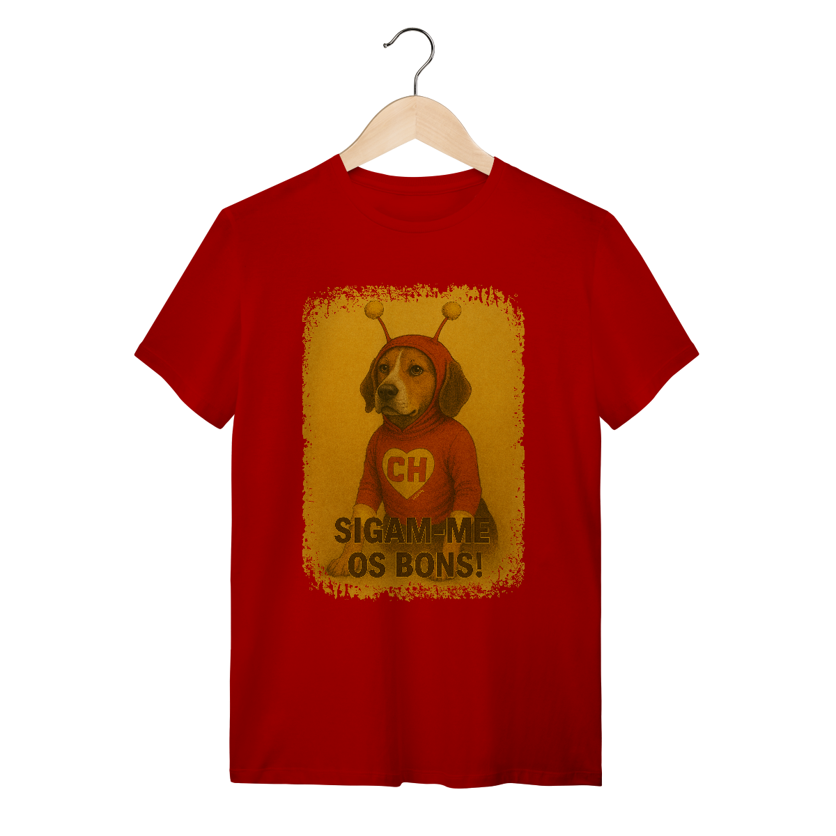 Nome do produto: Camiseta Cachorro Chapolin Colorado