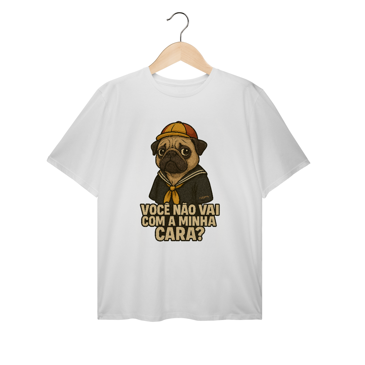 Nome do produto: Camiseta Plus Size Cachorro Quico