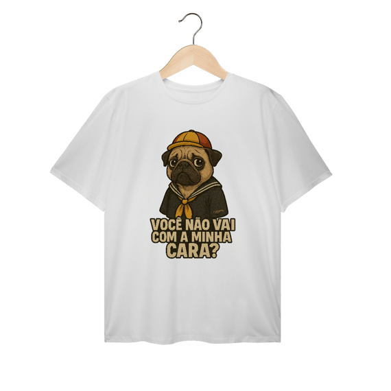 Camiseta Plus Size Cachorro Quico