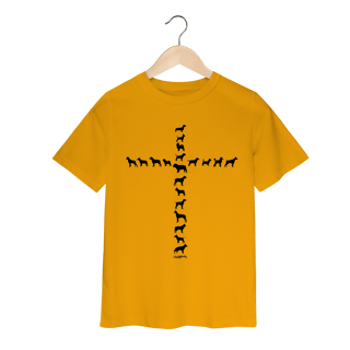 Nome do produto Camiseta Infantil Cachorro Cruz - Amizade Fiel