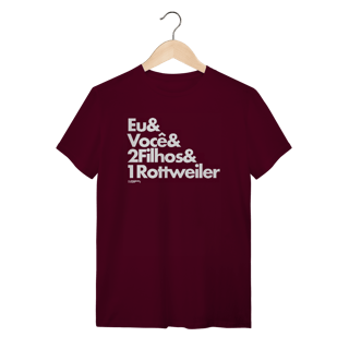 Nome do produto Camiseta 2 Filhos e 1 Cachorro Rottweiler