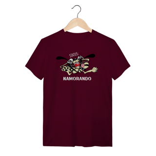 Nome do produto Camiseta Cachorro Status Namorando
